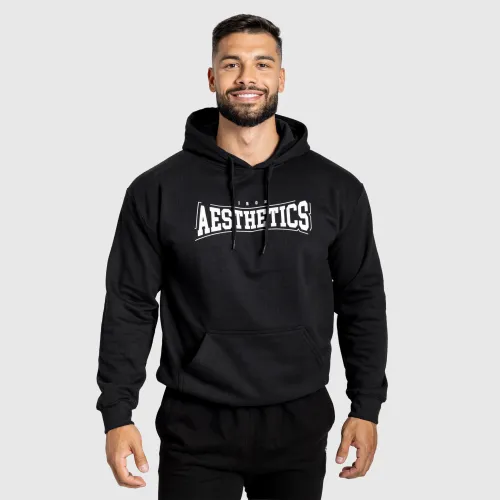 Hanorac cu glugă Iron Aesthetics Frontline, negru