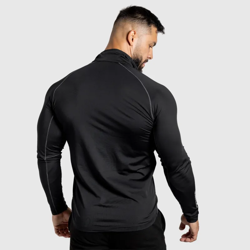 Hanorac cu fermoar bărbați Iron Aesthetics Stride, negru-3