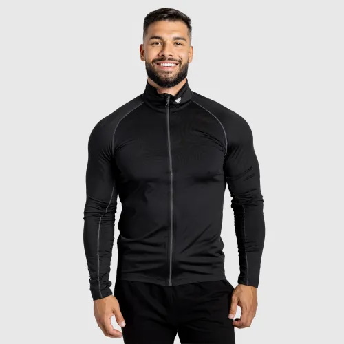 Hanorac cu fermoar bărbați Iron Aesthetics Stride, negru