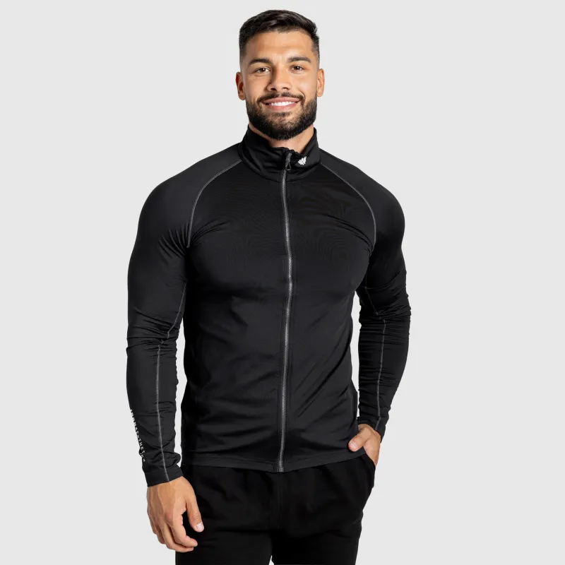Hanorac cu fermoar bărbați Iron Aesthetics Stride, negru-4