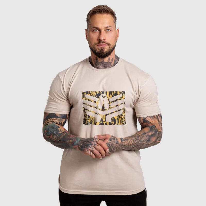 Tricou bărbați Iron Aesthetics Tactical, sand-3