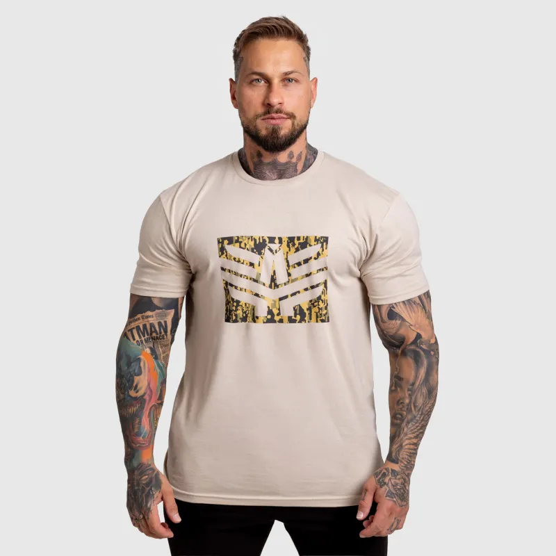 Tricou bărbați Iron Aesthetics Tactical, sand-1