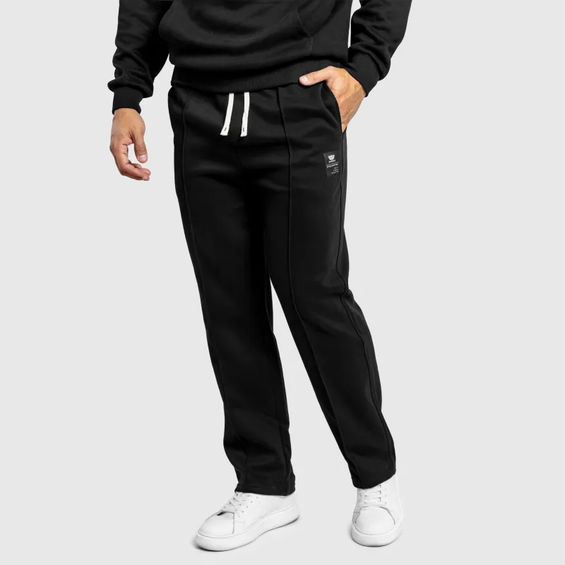 Pantaloni de trening bărbați Iron Aesthetics Prestige, negri-3