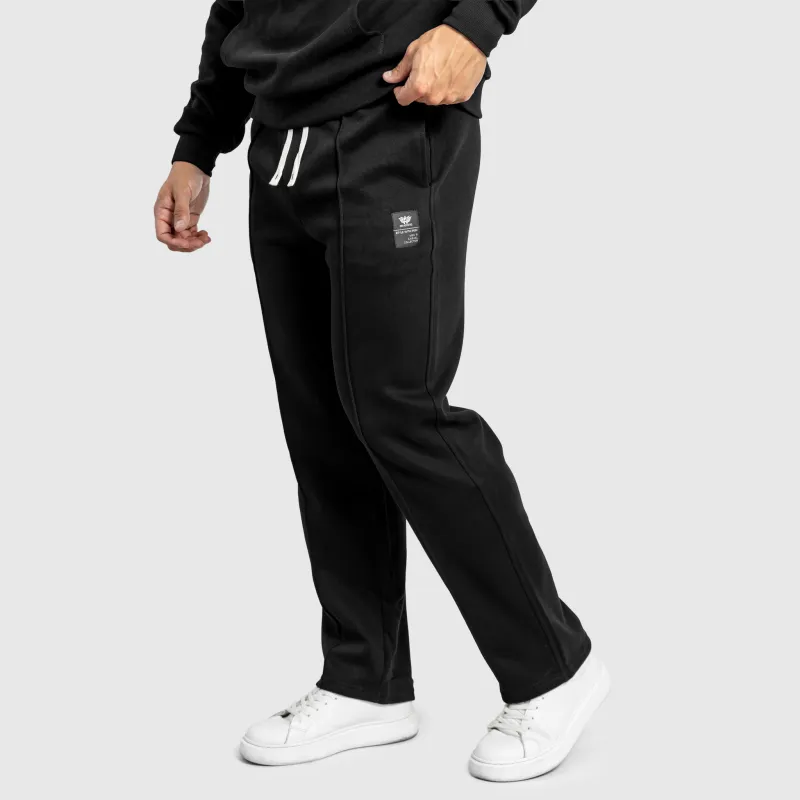 Pantaloni de trening bărbați Iron Aesthetics Prestige, negri-10