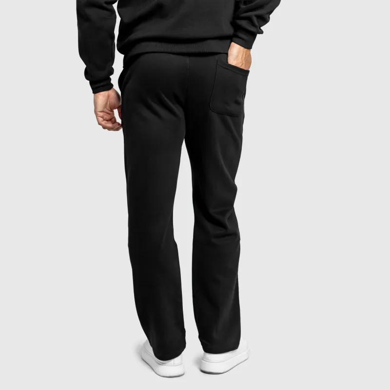 Pantaloni de trening bărbați Iron Aesthetics Prestige, negri-5