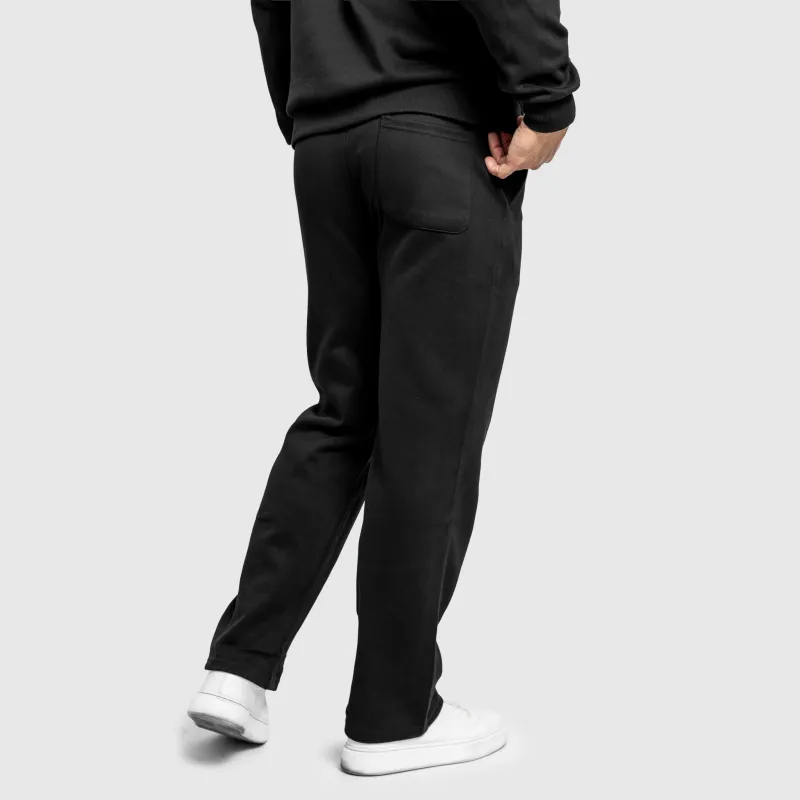 Pantaloni de trening bărbați Iron Aesthetics Prestige, negri-7