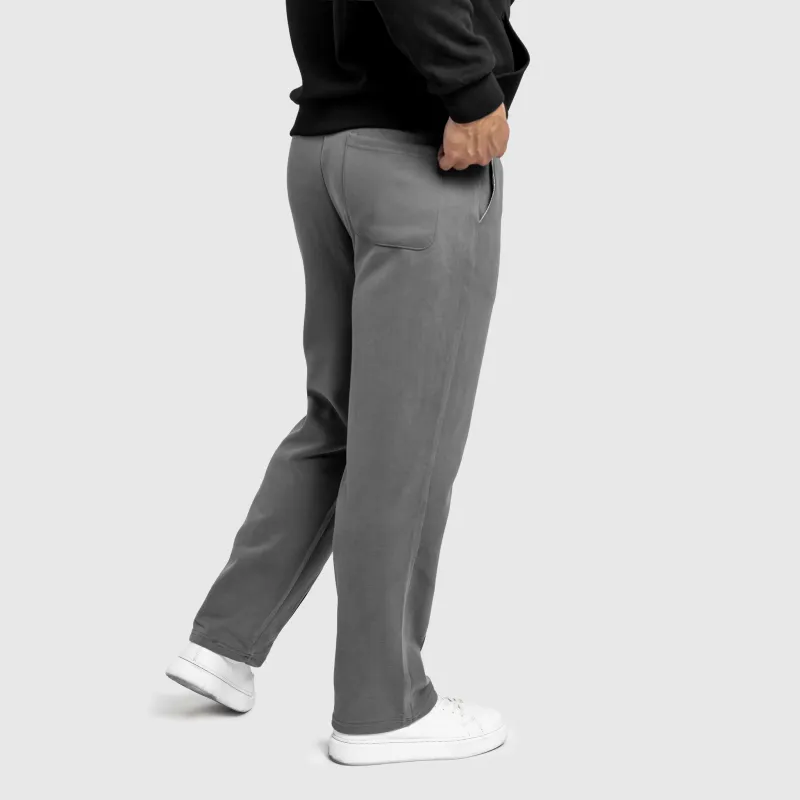 Pantaloni de trening bărbați Iron Aesthetics Prestige, gri-4