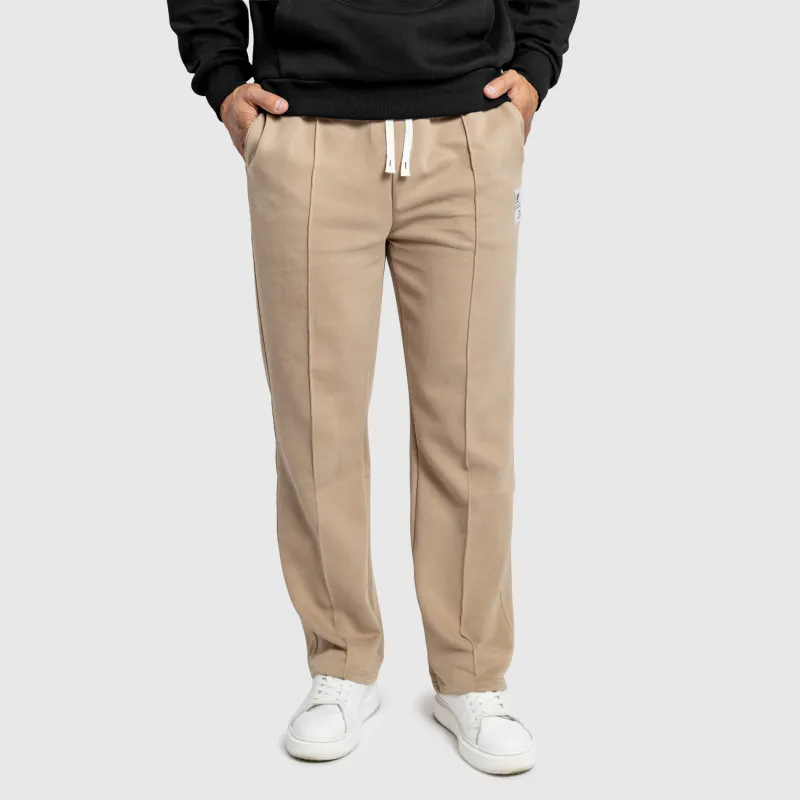 Pantaloni de trening bărbați Iron Aesthetics Prestige, bej-4