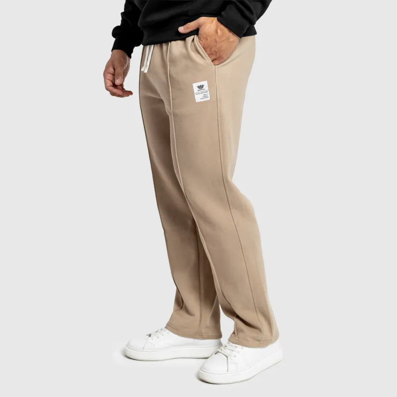 Pantaloni de trening bărbați Iron Aesthetics Prestige, bej-5
