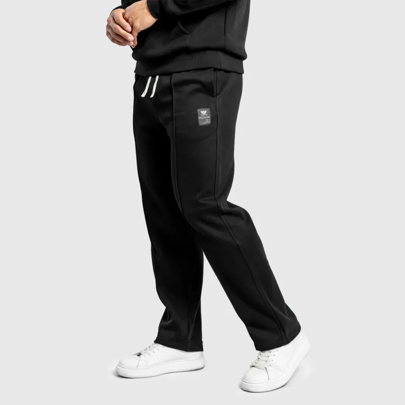 Pantaloni de trening bărbați Iron Aesthetics Prestige, negri-12