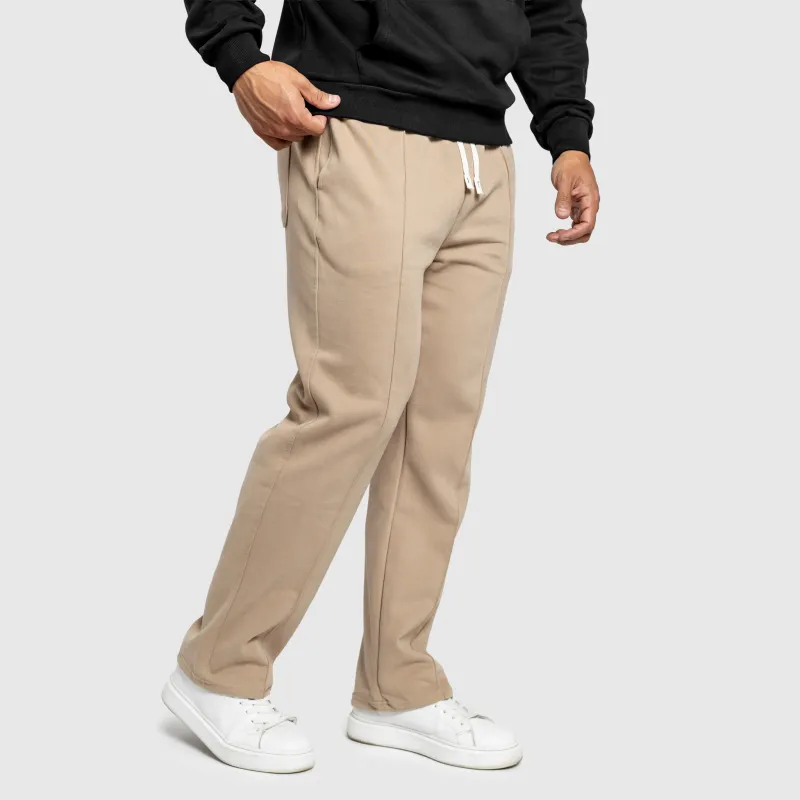 Pantaloni de trening bărbați Iron Aesthetics Prestige, bej-7