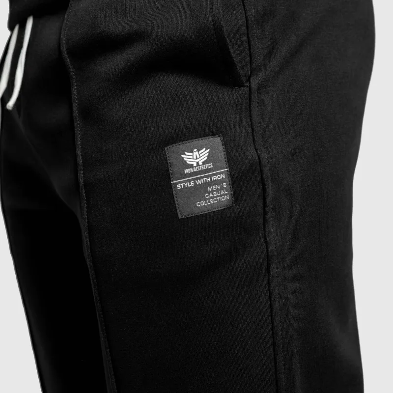 Pantaloni de trening bărbați Iron Aesthetics Prestige, negri-14