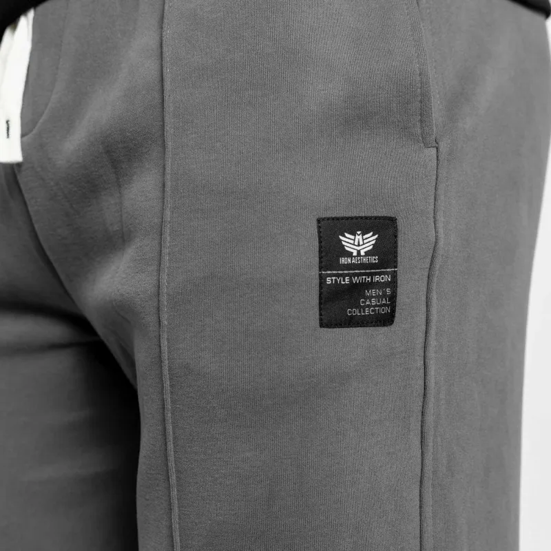 Pantaloni de trening bărbați Iron Aesthetics Prestige, gri-11