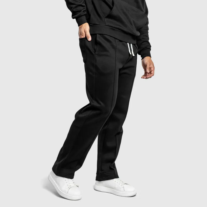Pantaloni de trening bărbați Iron Aesthetics Prestige, negri-13