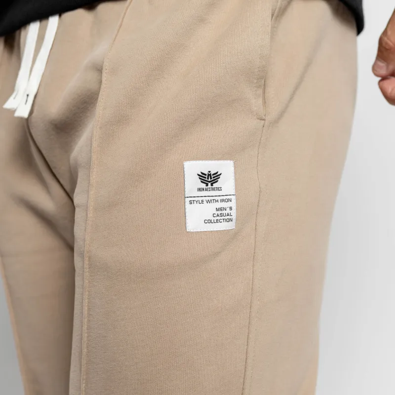 Pantaloni de trening bărbați Iron Aesthetics Prestige, bej-13