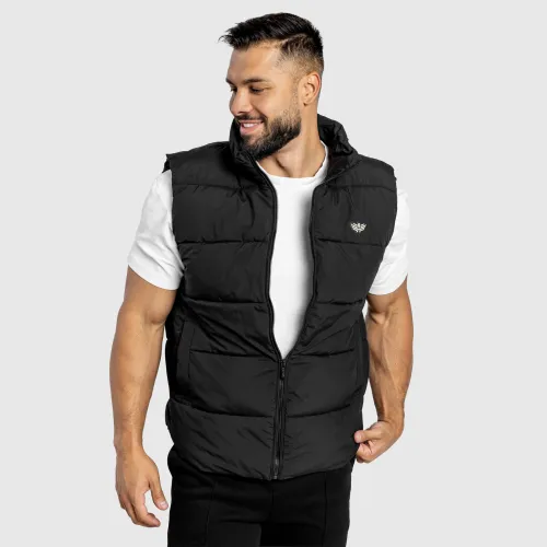 Vestă matlasată bărbați Iron Aesthetics Explorer, neagră