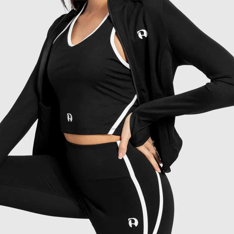 Jachetă sport cu fermoar damă Iron Aesthetics Define, neagră-7