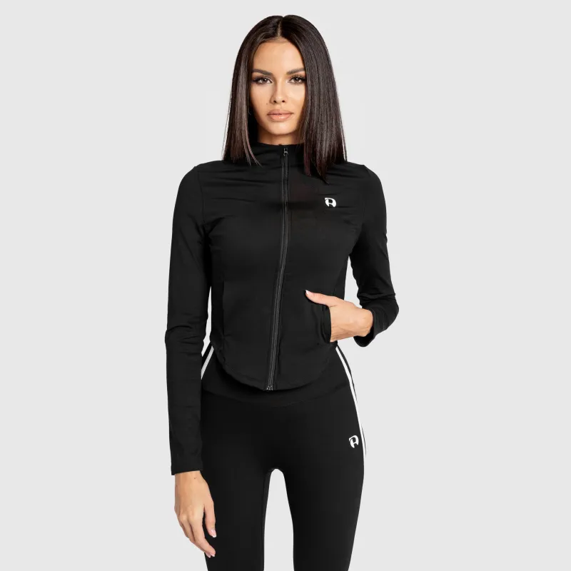 Jachetă sport cu fermoar damă Iron Aesthetics Define, neagră-1