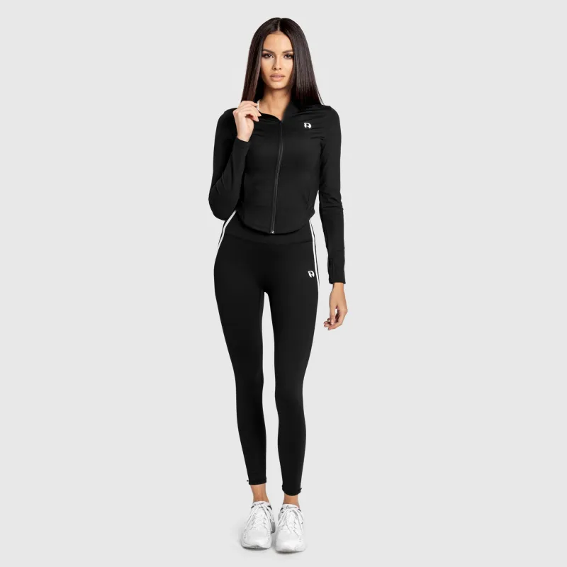 Jachetă sport cu fermoar damă Iron Aesthetics Define, neagră-6