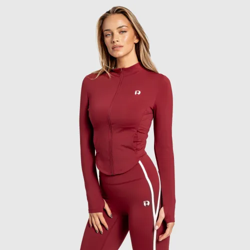 Jachetă sport cu fermoar damă Iron Aesthetics Define, vișinie