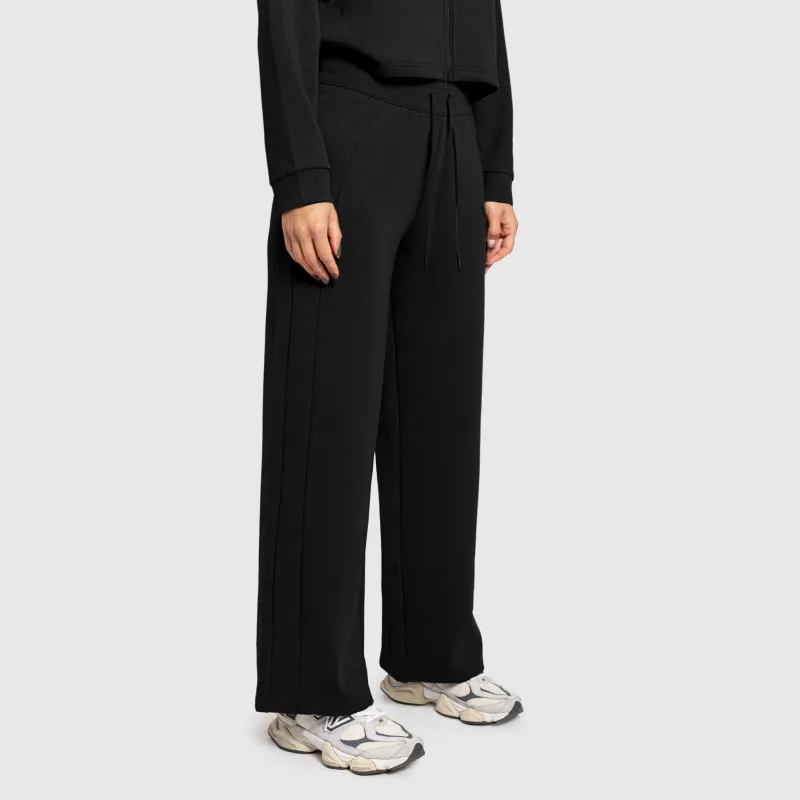 Pantaloni de trening damă Iron Aesthetics Enigma, negri-4