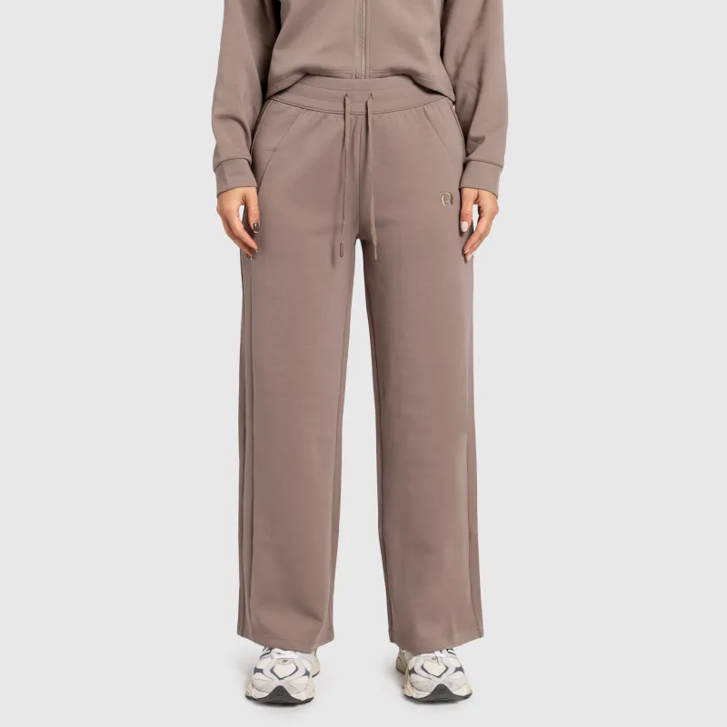 Pantaloni de trening damă Iron Aesthetics Enigma, maro-5