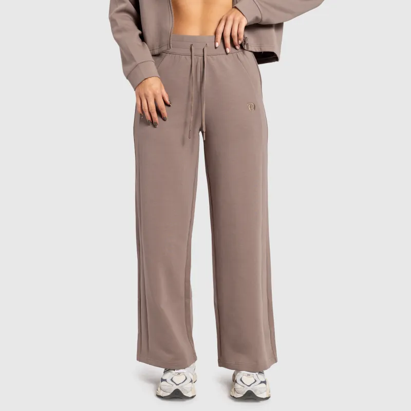 Pantaloni de trening damă Iron Aesthetics Enigma, maro-2
