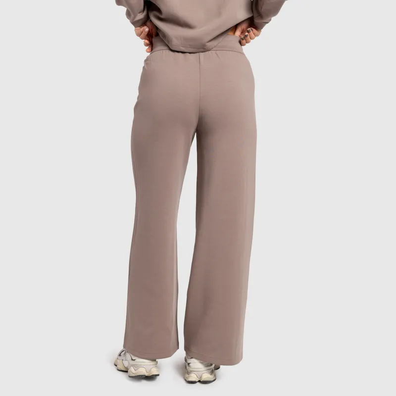 Pantaloni de trening damă Iron Aesthetics Enigma, maro-3