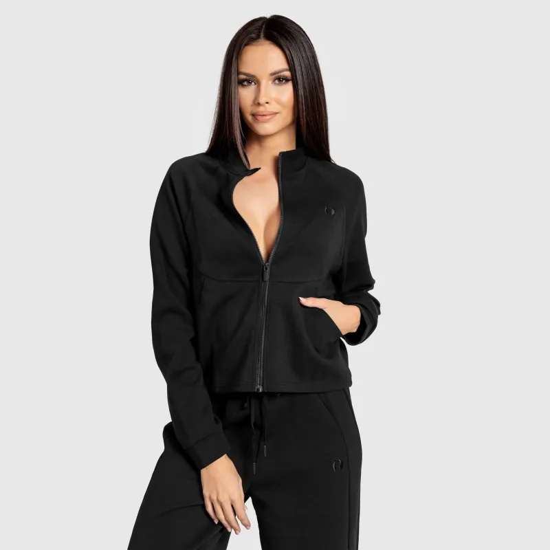 Hanorac cu fermoar damă Iron Aesthetics Enigma, negru-3