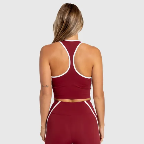 Bustieră sport damă Iron Aesthetics Define, vișinie