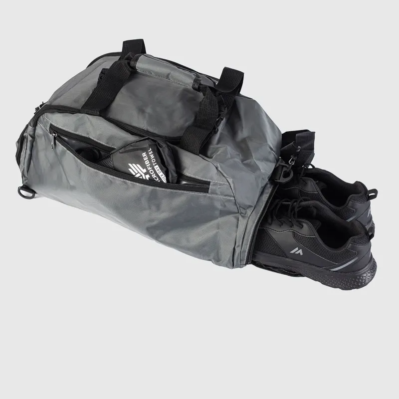 Geantă sport Iron Aesthetics FitKit 2in1, gri-6