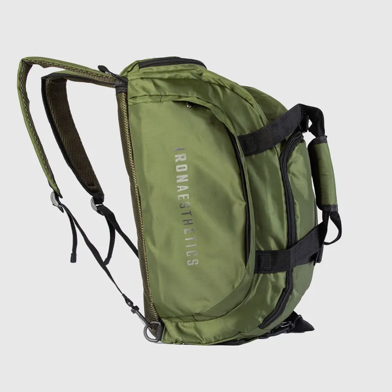 Geantă sport Iron Aesthetics FitKit 2in1, verde-4