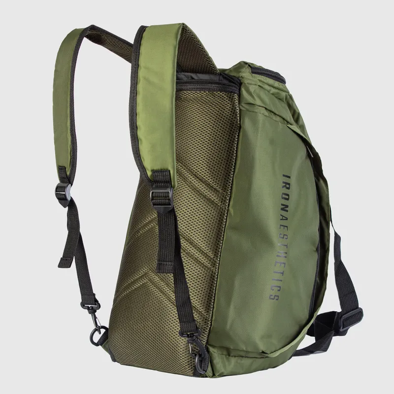 Geantă sport Iron Aesthetics FitKit 2in1, verde-6