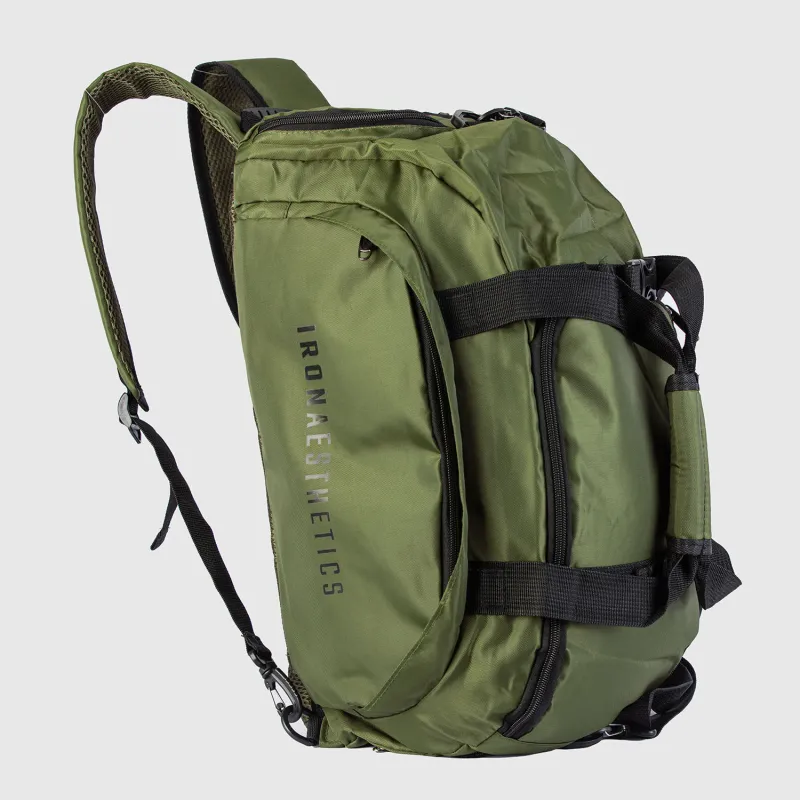 Geantă sport Iron Aesthetics FitKit 2in1, verde-5
