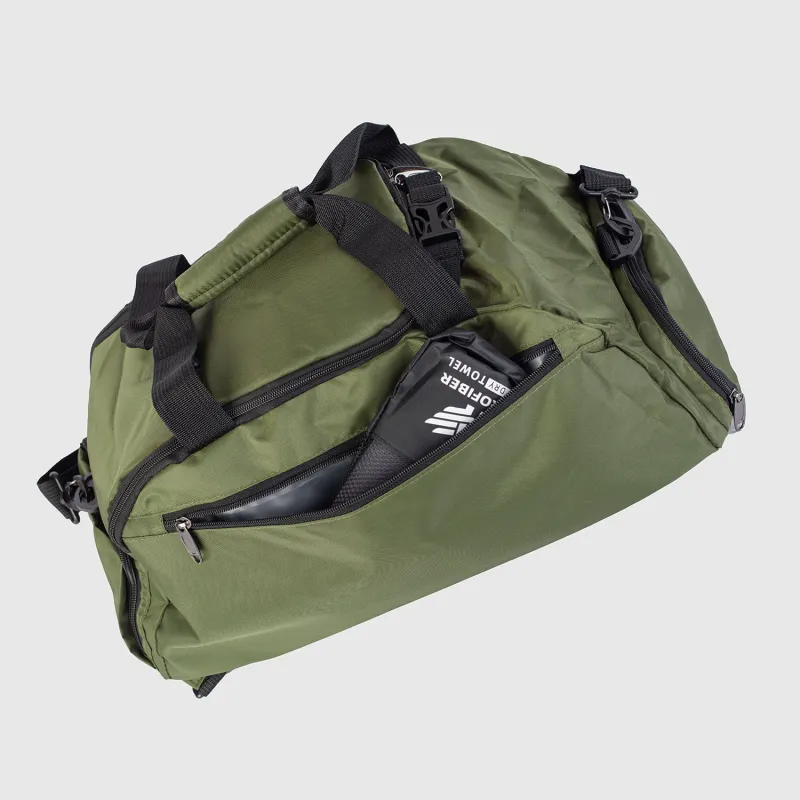 Geantă sport Iron Aesthetics FitKit 2in1, verde-8