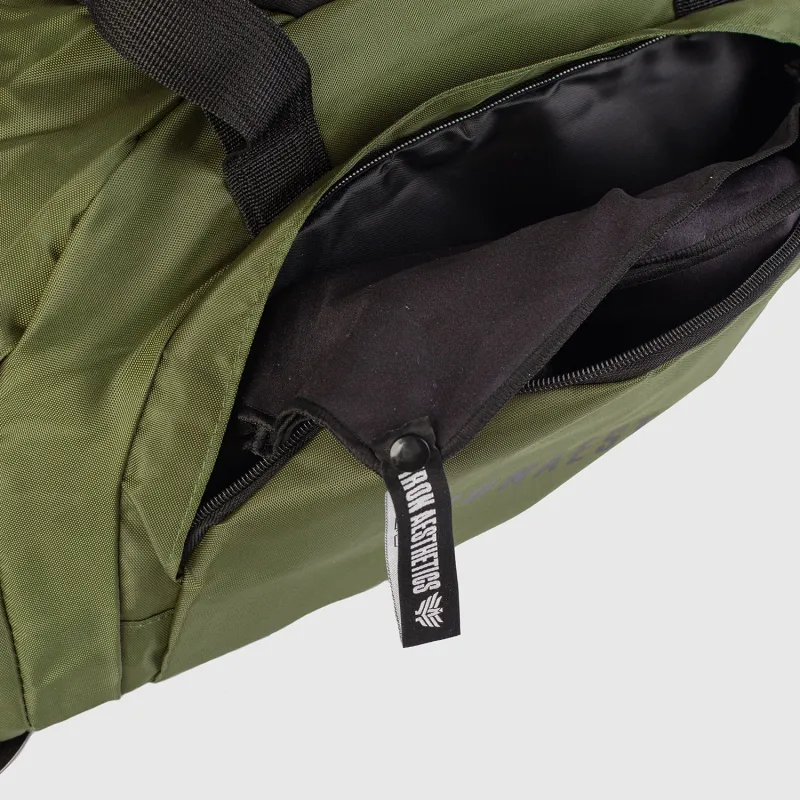 Geantă sport Iron Aesthetics FitKit 2in1, verde-11