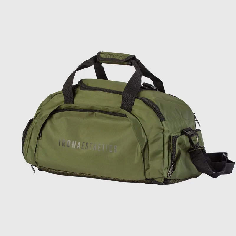 Geantă sport Iron Aesthetics FitKit 2in1, verde-3
