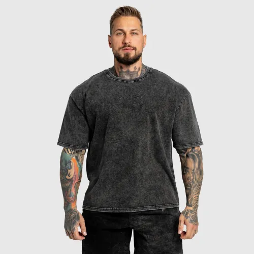 Tricou oversized Iron Aesthetics Heritage, washed black