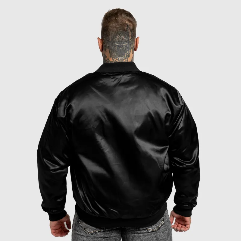 Jachetă bomber Iron Aesthetics Maverick, neagră-4