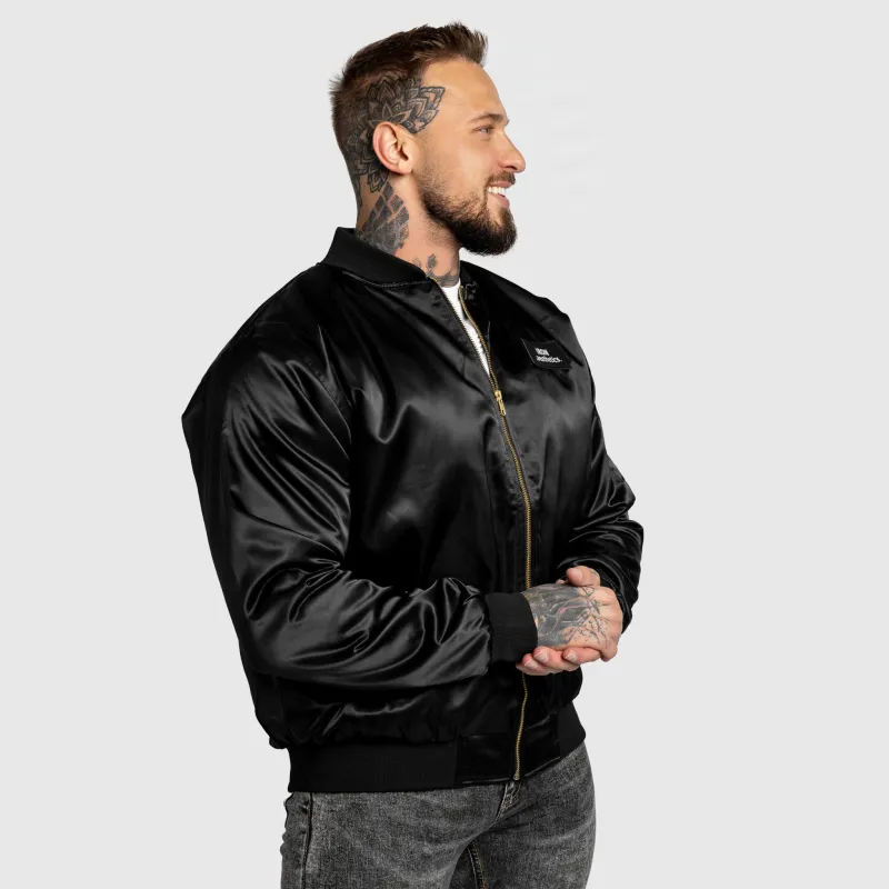 Jachetă bomber Iron Aesthetics Maverick, neagră-8