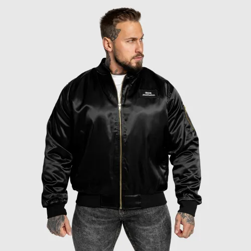 Jachetă bomber Iron Aesthetics Maverick, neagră