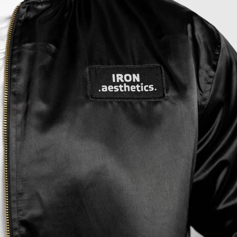 Jachetă bomber Iron Aesthetics Maverick, neagră-11