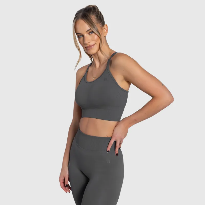 Bustieră sport damă Iron Aesthetics Ultimate, gri-3