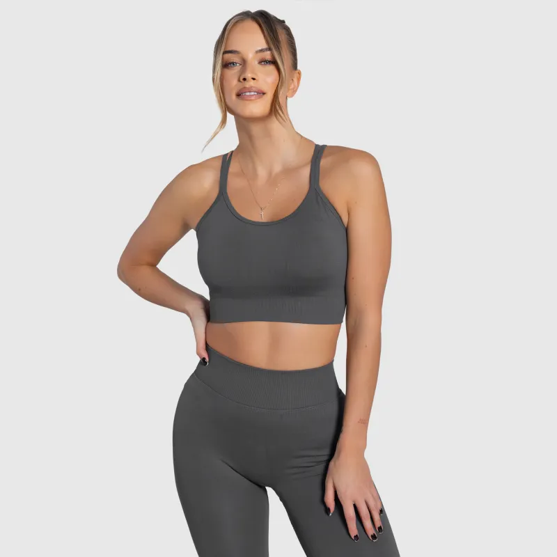 Bustieră sport damă Iron Aesthetics Ultimate, gri-6