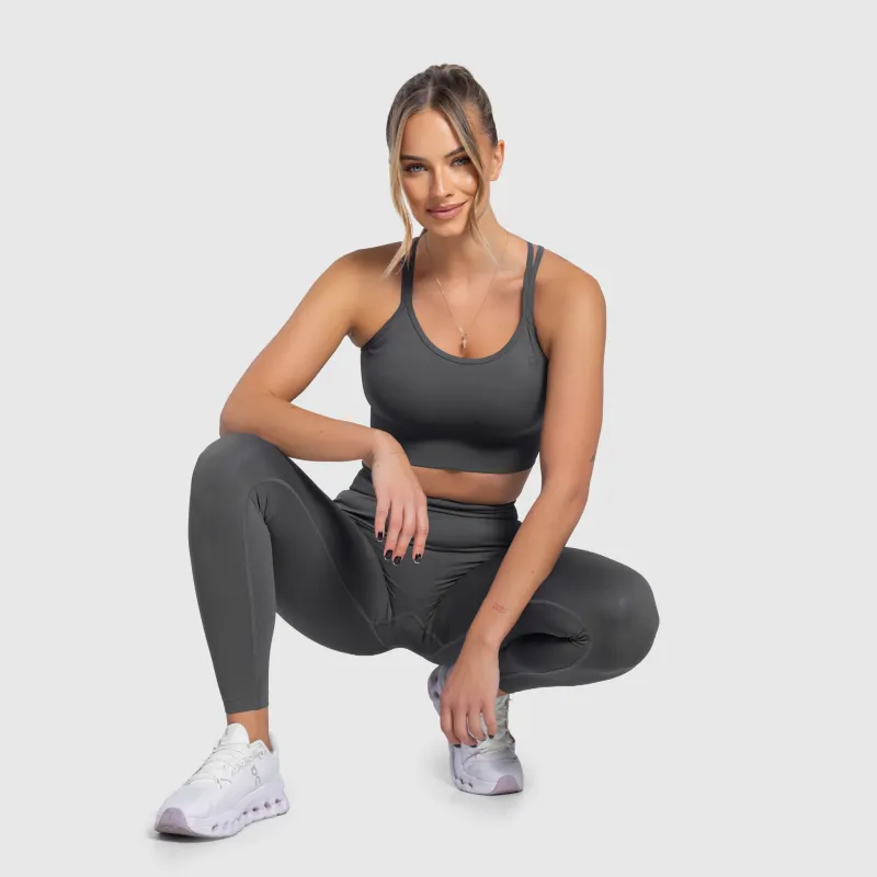Bustieră sport damă Iron Aesthetics Ultimate, gri-8
