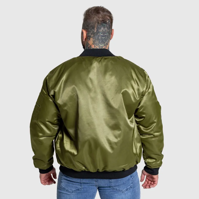 Jachetă Bomber Iron Aesthetics Maverick, verde-5