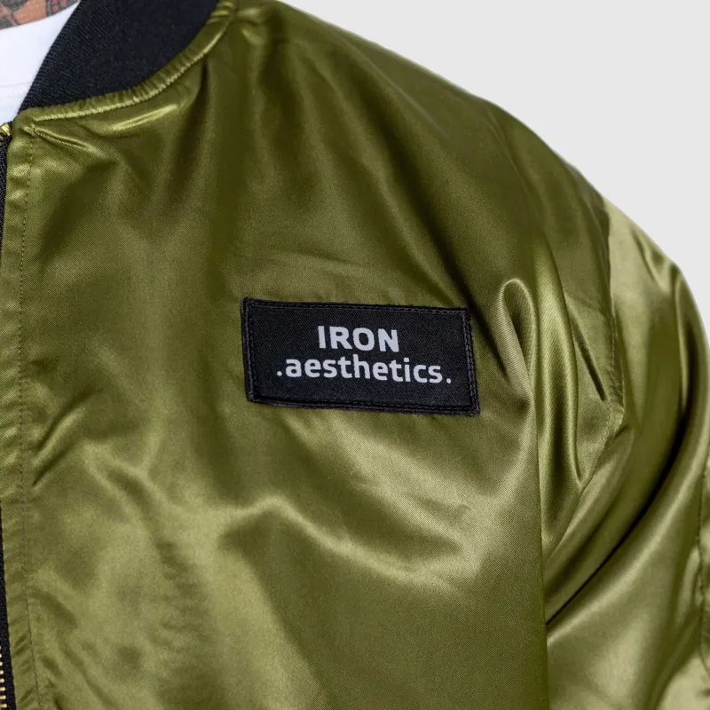 Jachetă Bomber Iron Aesthetics Maverick, verde-9