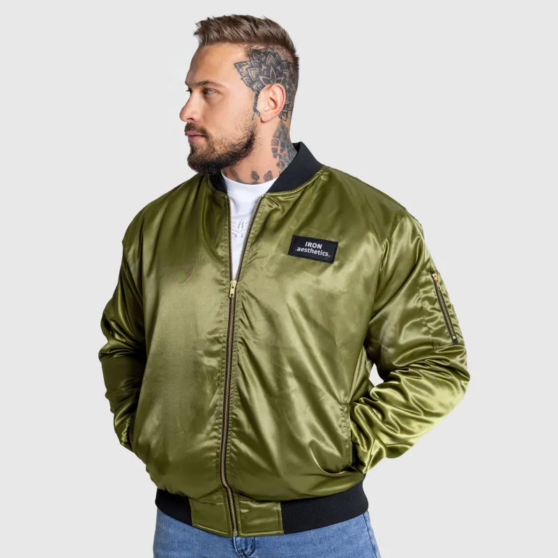 Jachetă Bomber Iron Aesthetics Maverick, verde-3