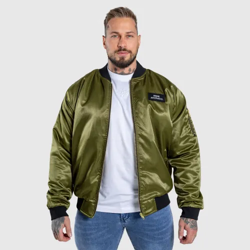 Jachetă Bomber Iron Aesthetics Maverick, verde