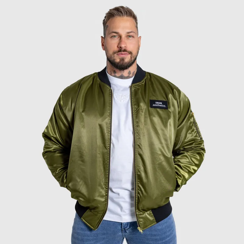 Jachetă Bomber Iron Aesthetics Maverick, verde-4